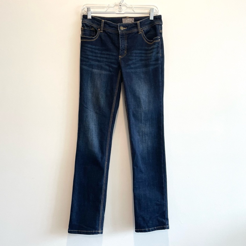 Chico’s So Slimming Dark Wash Straight Leg Jeans Size 00 Regular (30 inch waist)